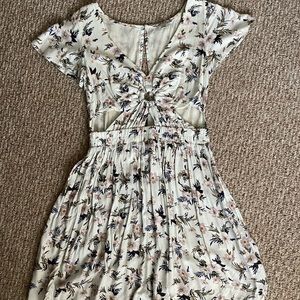 American Eagle - Short Floral Dress W/ Cutouts